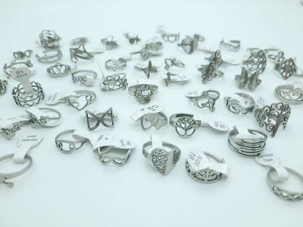 Edelstahl Ringe **ZUFALLSPAAR**